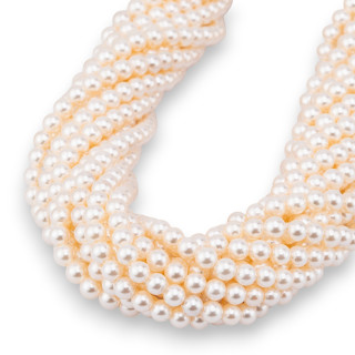 Majorca Pearls Λευκό Ζεστό Τόνο Στρογγυλό Λείο 04mm