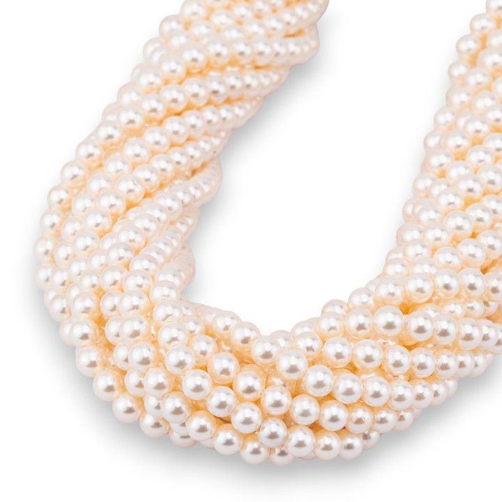 Majorca Pearls Λευκό Ζεστό Τόνο Στρογγυλό Λείο 04mm