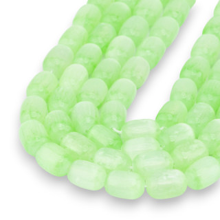 Selenite Barilotto Liscio 8x12mm Verde Mela