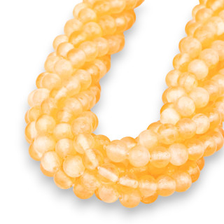 Selenita Redonda Lisa 6mm Naranja