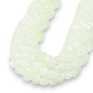 Selenite Tondo Liscio 6mm Verde Lime