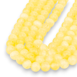 Selenite Round Smooth 8mm Yellow