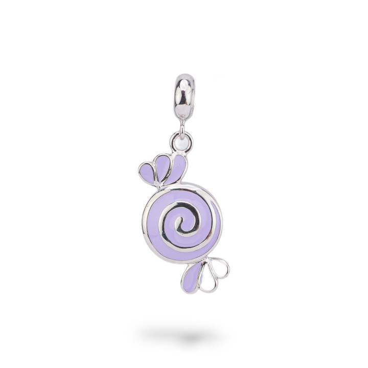Pendentifs Breloques en Argent 925 émaillé Collection Flora 1 pc