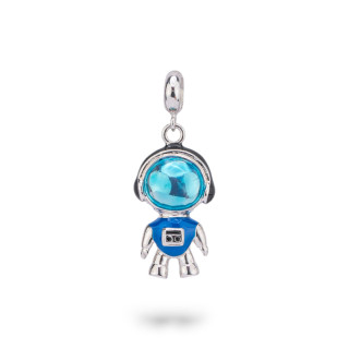 Pendentifs Breloques en Argent 925 émaillé Collection Flora 1 pc