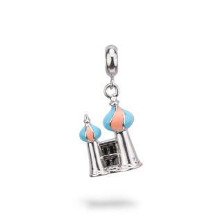 Enamelled 925 Silver Charm Pendants Flora Collection 1 pc