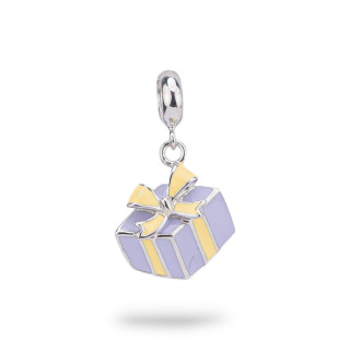 Enamelled 925 Silver Charm Pendants Flora Collection 1 pc