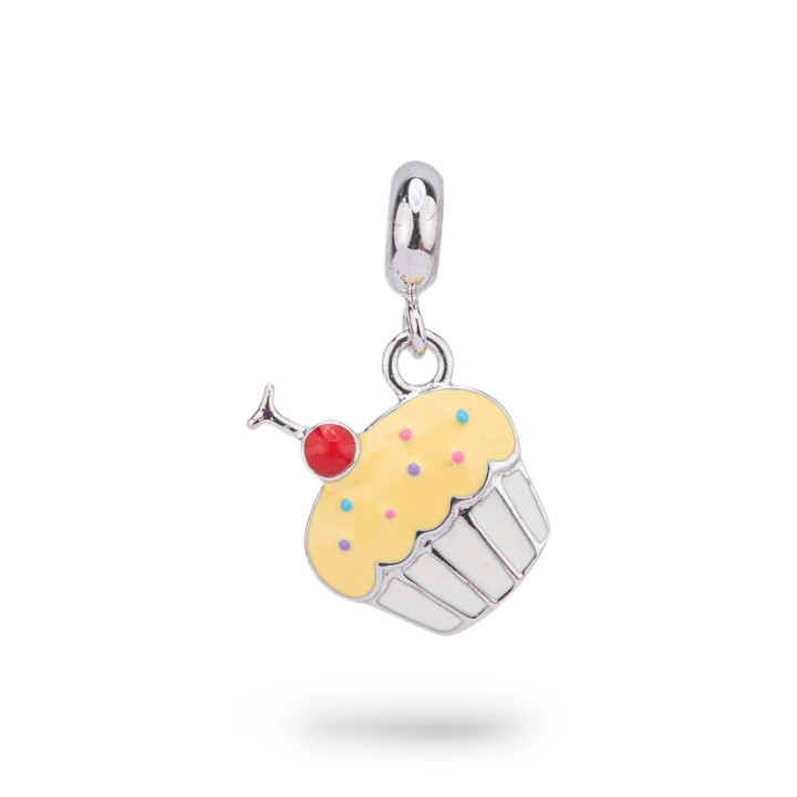 Pendenti Charms Di Argento 925 Smaltati Collezione Flora 2 pz