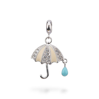 Επισμάλτο Γούρια 925 Μενταγιόν Flora Collection 2 τεμ