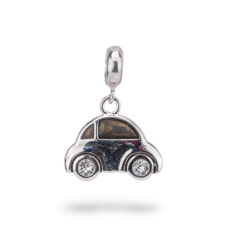 Emaillierte 925 Silber Charms Anhänger Flora Collection 2 Stk