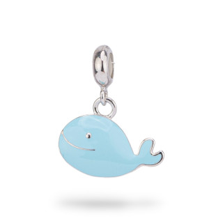 Enamelled 925 Silver Charms Pendants Flora Collection 2 pcs