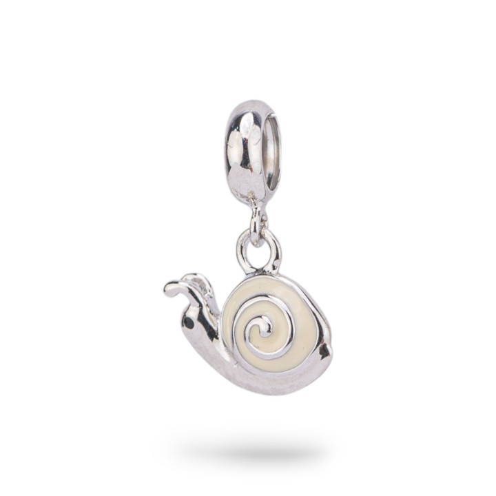 Pendentifs Charms en Argent 925 émaillé Collection Flora 2 pcs