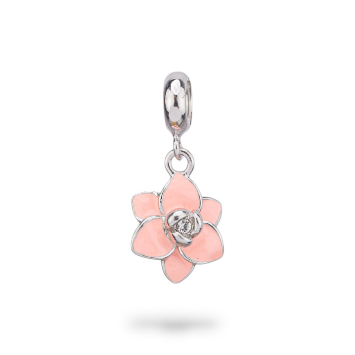 Pendenti Charms Di Argento 925 Smaltati Collezione Flora 2 pz