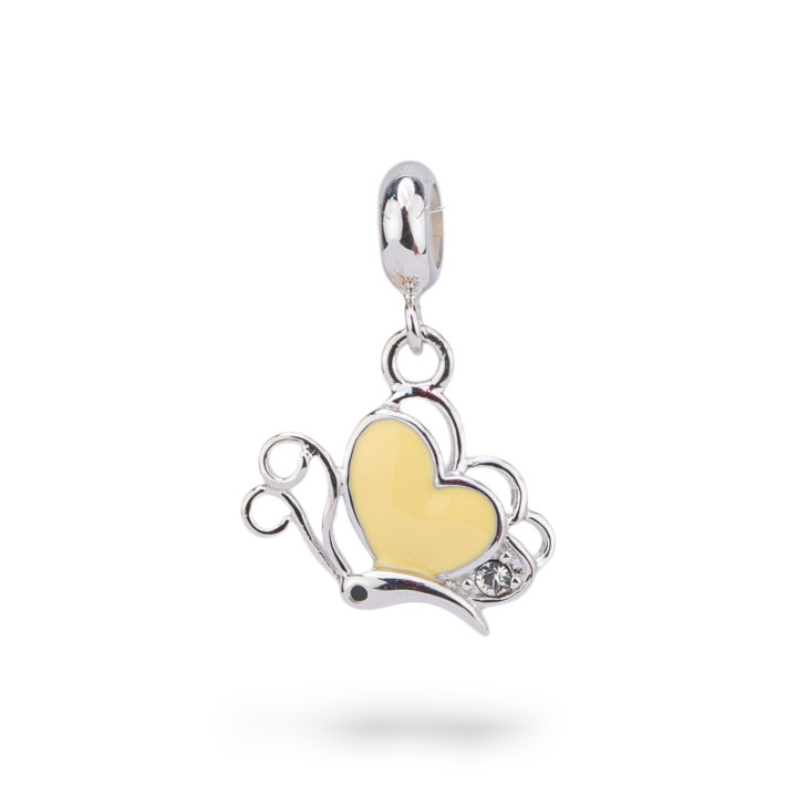 Emaillierte 925 Silber Charms Anhänger Flora Collection 3 Stk