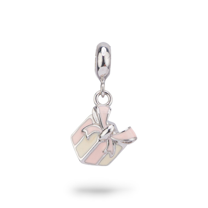 Pendenti Charms Di Argento 925 Smaltati Collezione Flora 3 pz