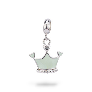 Enamelled 925 Silver Charms Pendants Flora Collection 3 pcs