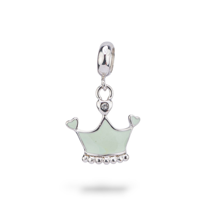 Pendentifs Charms Argent 925 émaillé Collection Flora 3 pcs