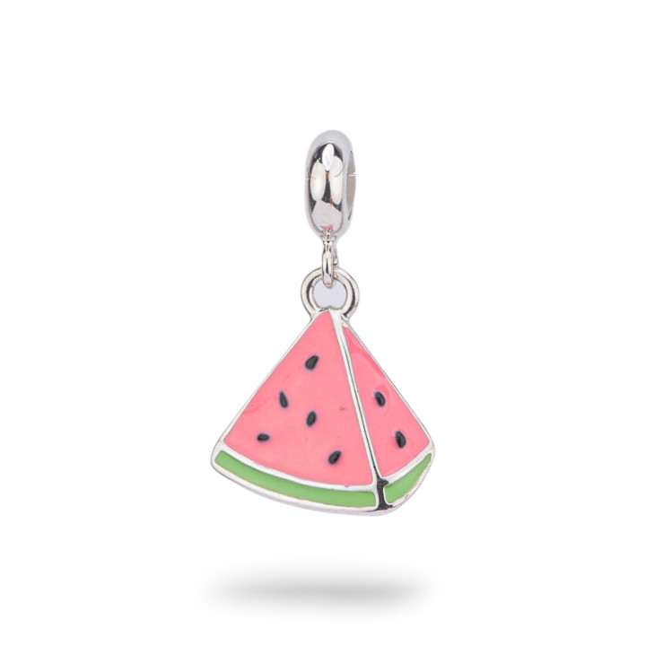 Pendentifs Charms Argent 925 émaillé Collection Flora 3 pcs