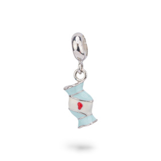Pendentifs Charms Argent 925 émaillé Collection Flora 4 pcs