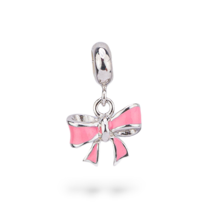 Pendenti Charms Di Argento 925 Smaltati Collezione Flora 4 pz