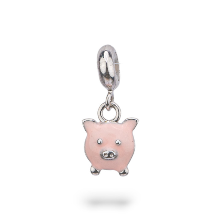 Pendenti Charms Di Argento 925 Smaltati Collezione Flora 4 pz