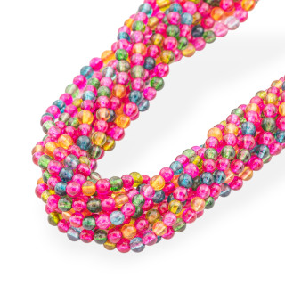 Λείο Στρογγυλό Τουρμαλινωμένο Rock Crystal 03mm