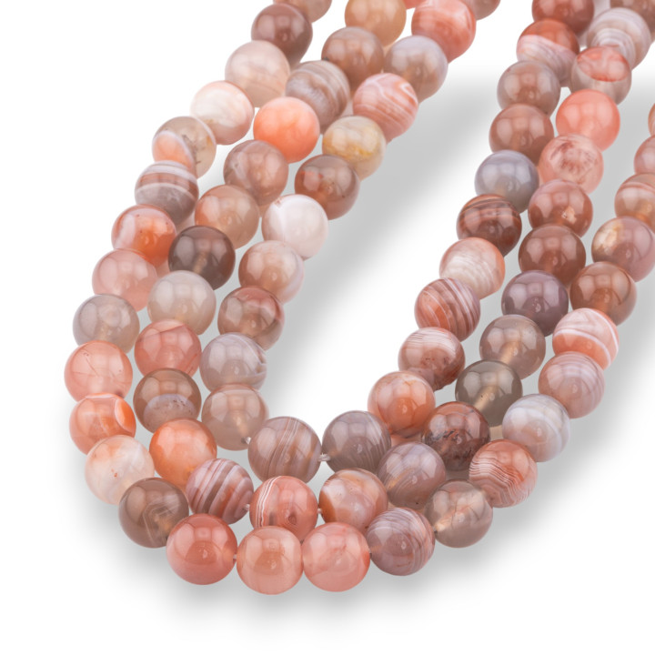 Agate du Botswana Lisse Ronde 10mm