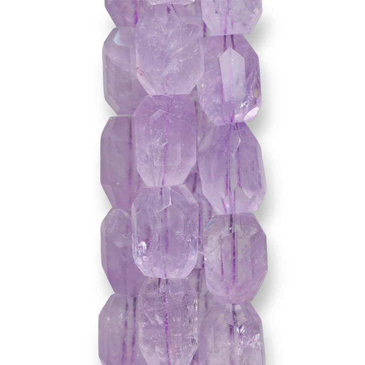 Light Amethyst Faceted Stone 12-18mm Lavender