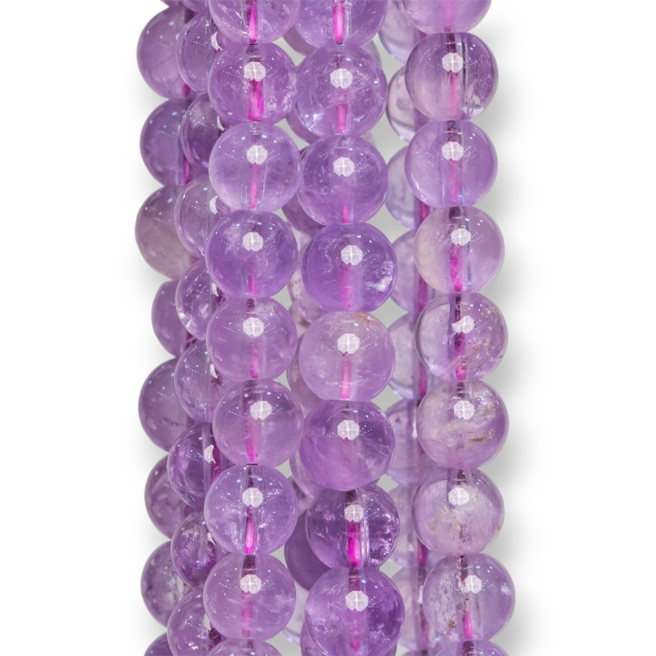 Glatter runder Lavendel-Amethyst 07 mm Zweite Wahl