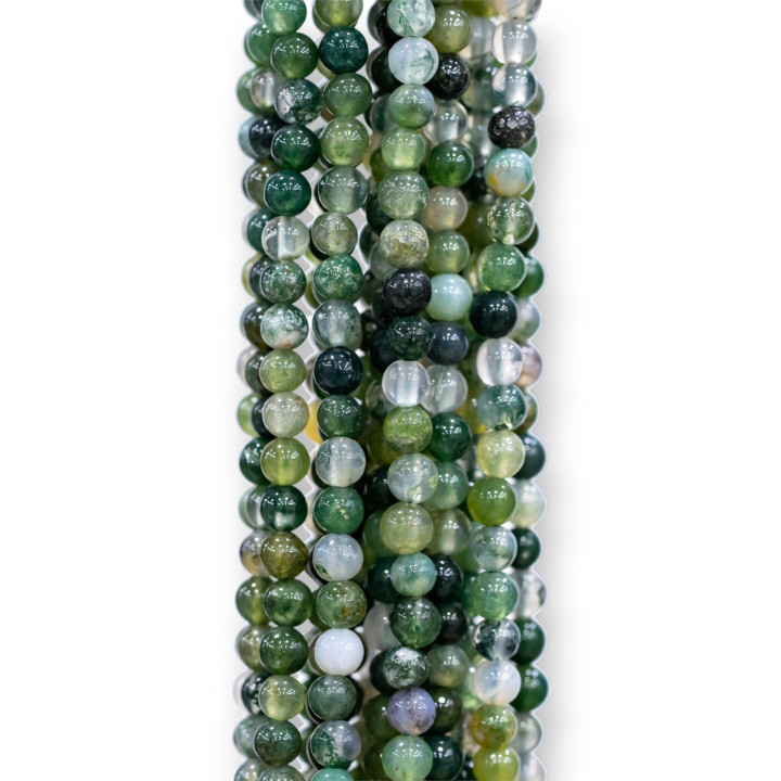 Agate Mousse Ronde Lisse 03mm