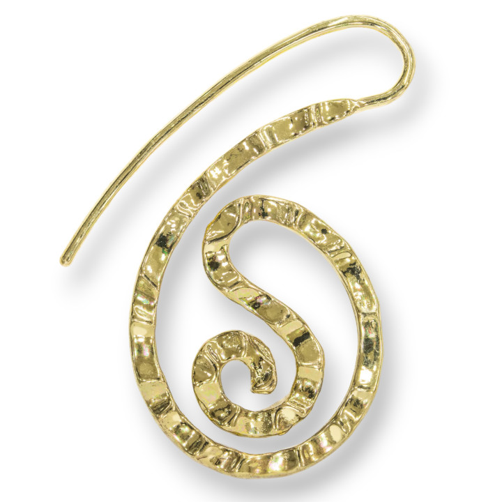 Bases Pour Boucles D'Oreilles Crochet Bronze 22x42mm 8 Paires Doré