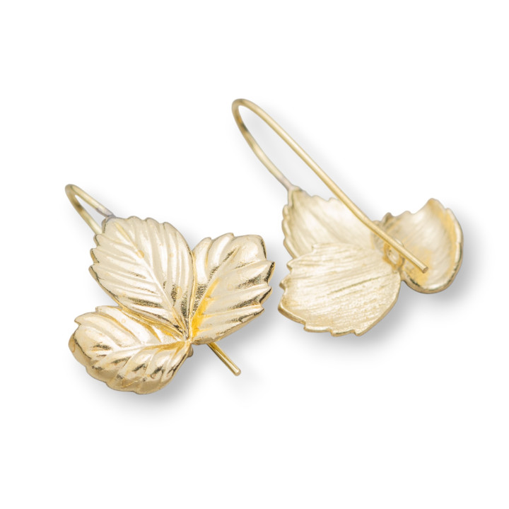 Basen für bronzefarbene Blumenhakenohrringe 19x26mm 8 Paar