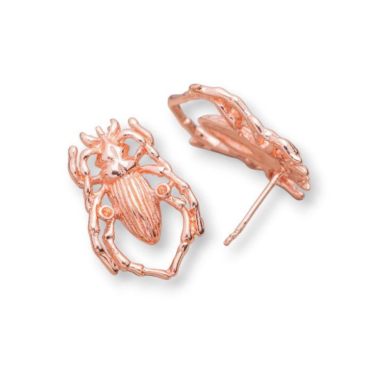 Ohrstecker Basen 14x21mm 10 Paar Roségold