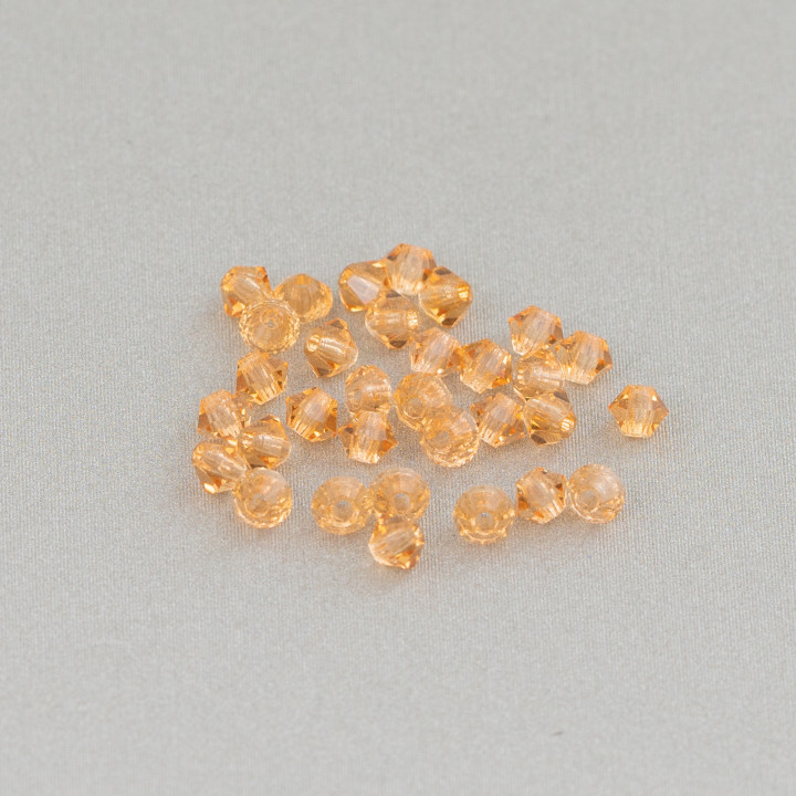 Swarovski Bicone Crystals 03mm Brand Preciosa - 100 τμχ - Ανοιχτό Πορτοκαλί