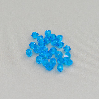 Swarovski Bicone Crystals 03mm Brand Preciosa - 100 τμχ - Γαλάζιο
