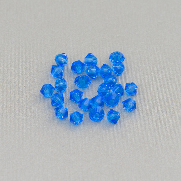 Cristaux Swarovski Toupie 03mm Marque Preciosa - 100pcs - Bleu