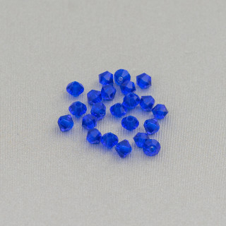 Cristaux Swarovski Bicone 03mm Marque Preciosa - 100pcs - Bleu électrique