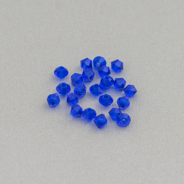 Cristalli Swarovski Bicono  3mm Marca Preciosa - 100pz - Blu Elettrico