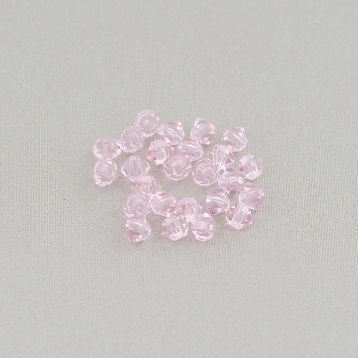 Swarovski Bicone Crystals 03mm Brand Preciosa - 100pcs - Pink
