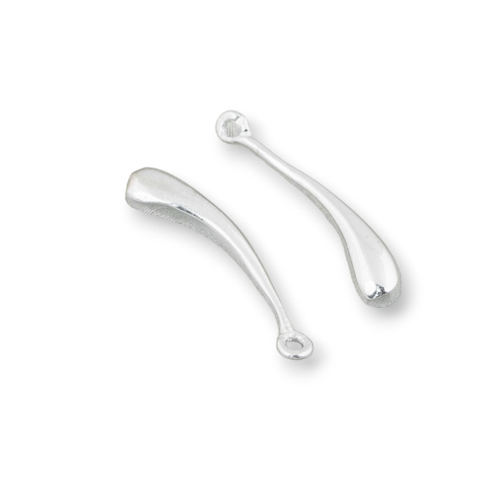 Pendentif Pendentif Argent 925 03x16mm 20pcs Rhodié