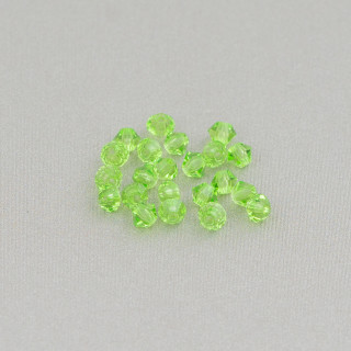 Swarovski-Kristalle Doppelkegel 03 mm Marke Preciosa - 100 Stück - Grün