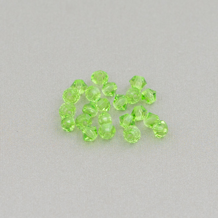 Swarovski Bicone Crystals 03mm Brand Preciosa - 100pcs - Green