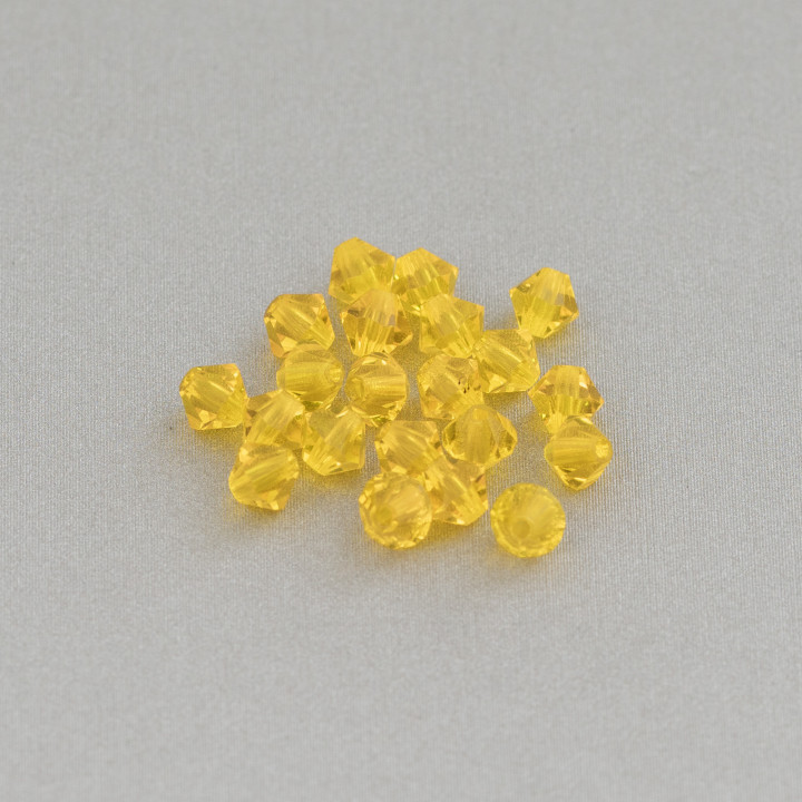 Cristales Swarovski Bicono 04mm Marca Preciosa - 100pcs - Amarillo