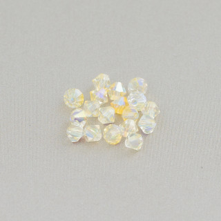 Swarovski Bicone Crystals 04mm Brand Preciosa - 100 τμχ - Ανοιχτό κίτρινο AB