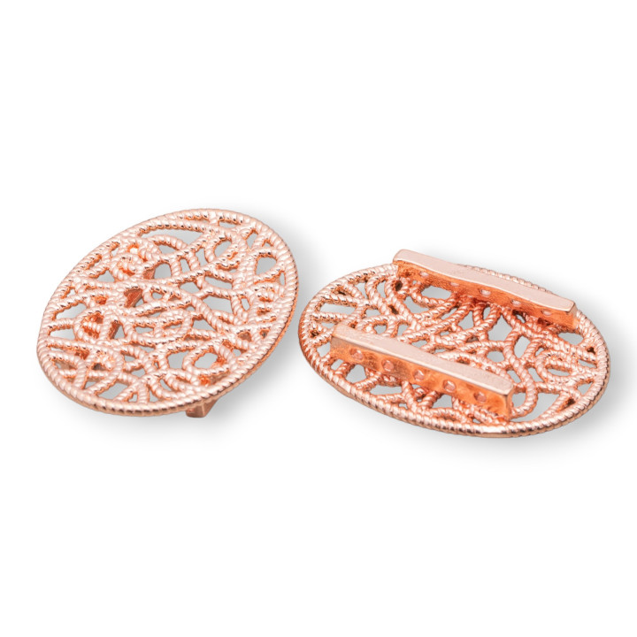 Zentralkomponente Multiwire Bronze Oval 30x40 8St Rose Gold