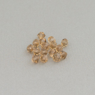 Cristalli Swarovski Bicono  4mm Marca Preciosa - 100pz - Marrone