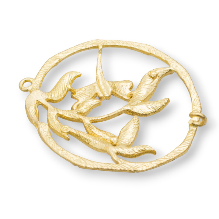 Nature Fantasy Rohbronze Verbinderteil 34mm 14St