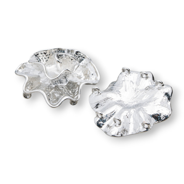 Verbindungselement Messing 35mm 6Stk Rhodium