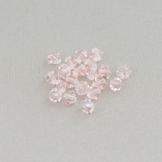 Swarovski Bicone Crystals 04mm Brand Preciosa - 100pcs - Pink