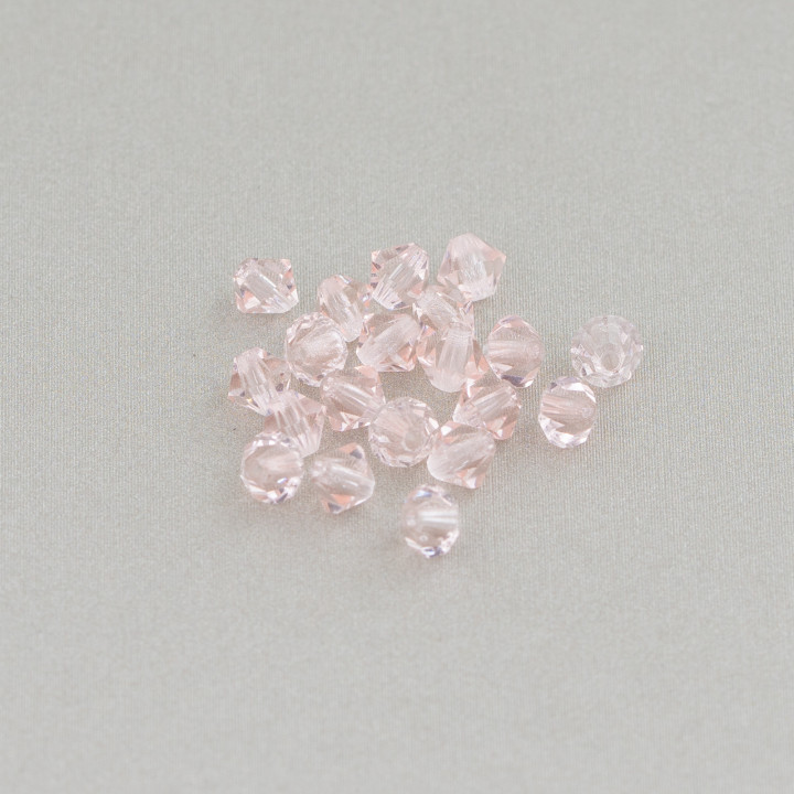 Cristales Swarovski Bicono 04mm Marca Preciosa - 100pcs - Rosa