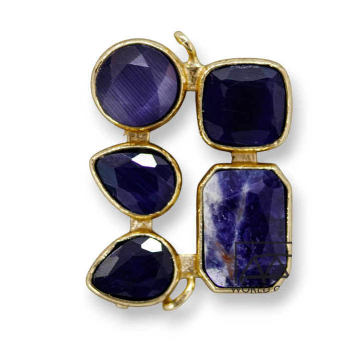 Συστατικό Bronze With Cat's Eye 22x30mm 1τεμ